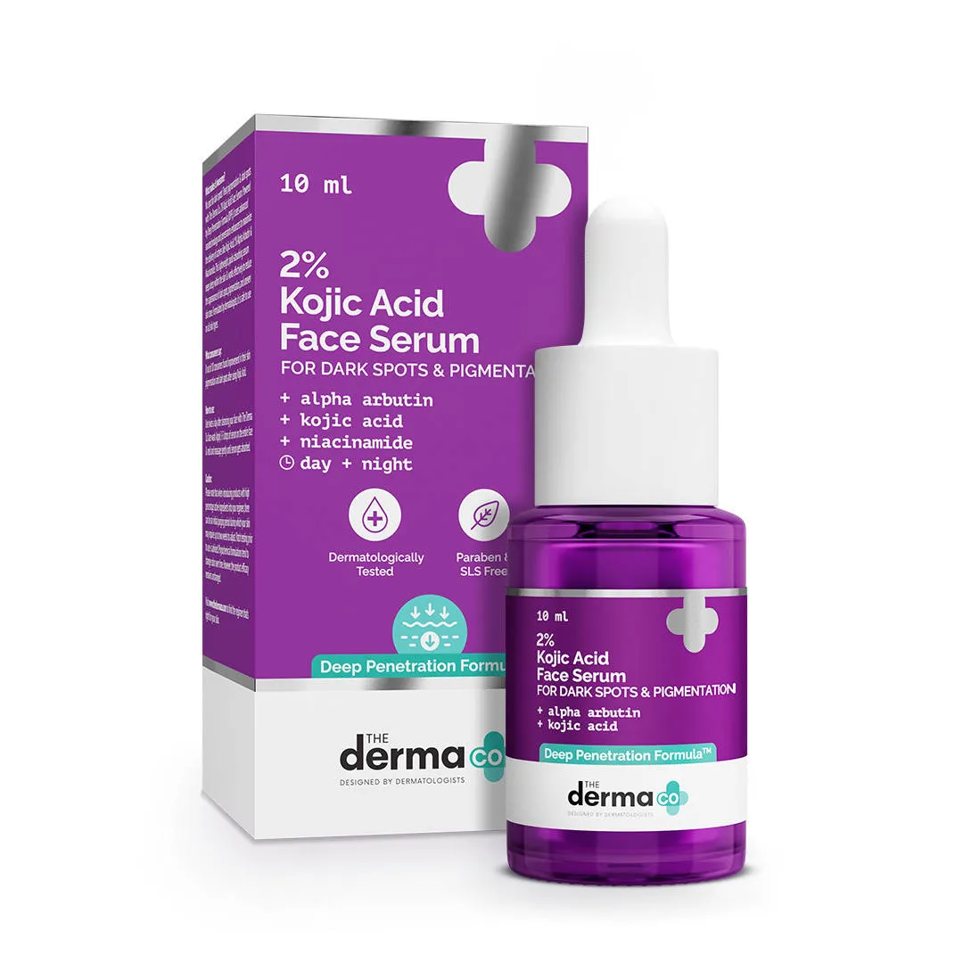 The Derma Co 2% Kojic Acid Face Serum for Dark spots reduction, Pigmentation & Blemishes