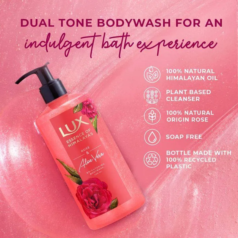 Lux Lavender & Vit C + Rose & Aloevera Shim Body Wash Combo