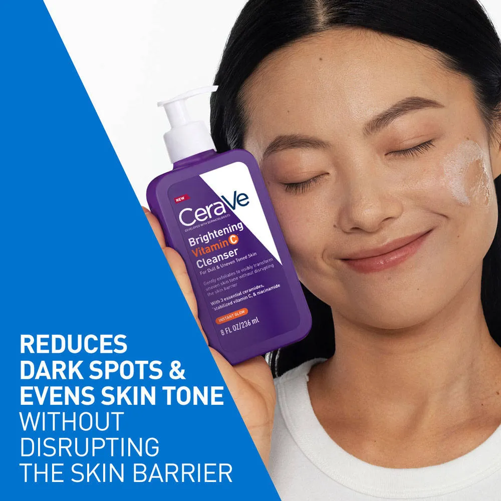 CeraVe Brightening Vitamin C Face Wash For Dull & Uneven Skin