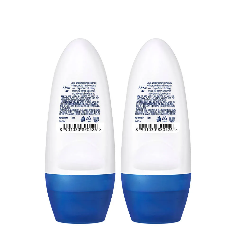 Dove Original Deodorant Roll On Pack Of 2
