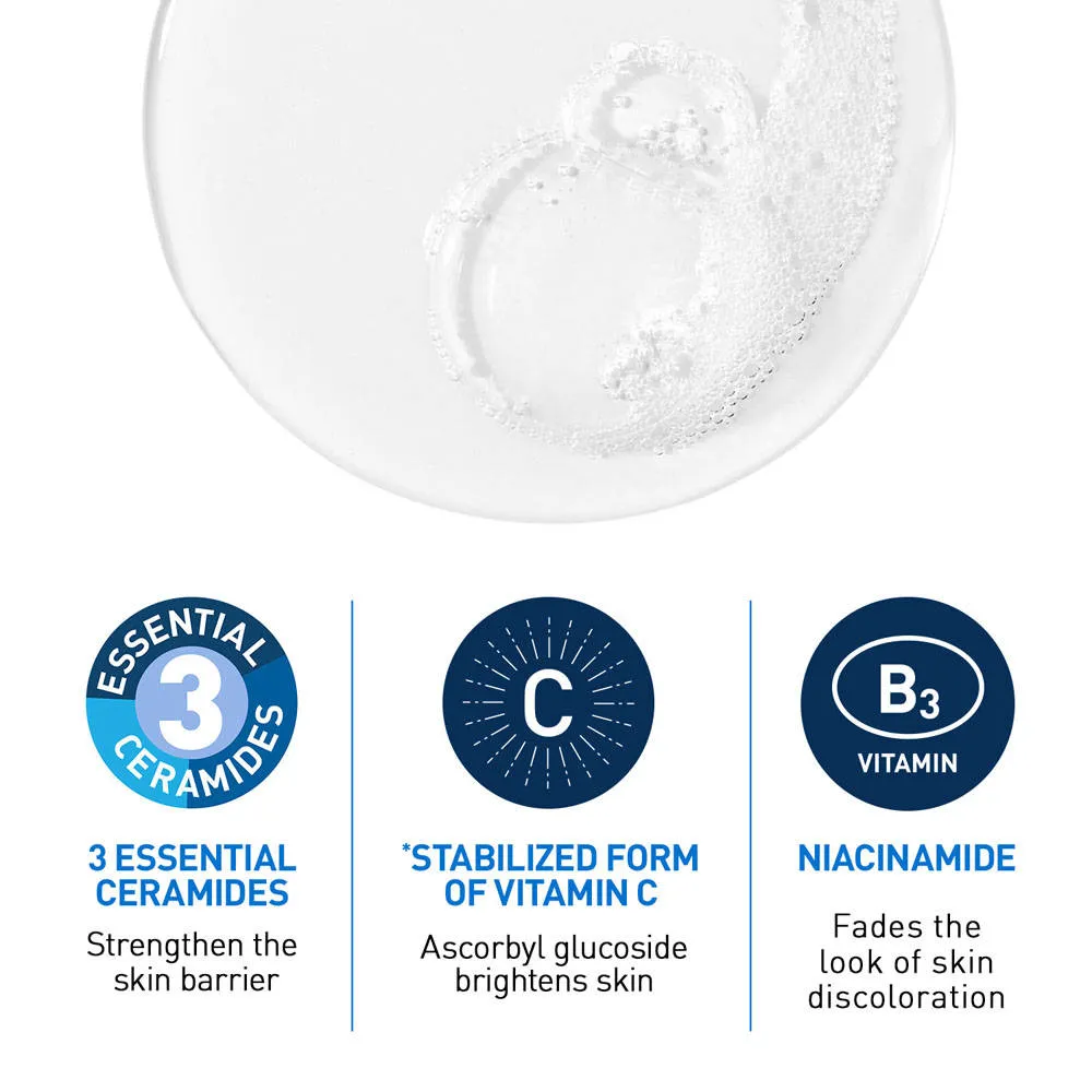 CeraVe Brightening Vitamin C Face Wash For Dull & Uneven Skin