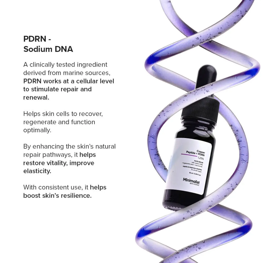 Minimalist Copper Peptide + PDRN 1.25% Serum 10ml