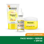 Garnier Vitamin C Regime Bright Complete Facewash With Vitamin C Serum, Serum Cream SPF 40 view 2