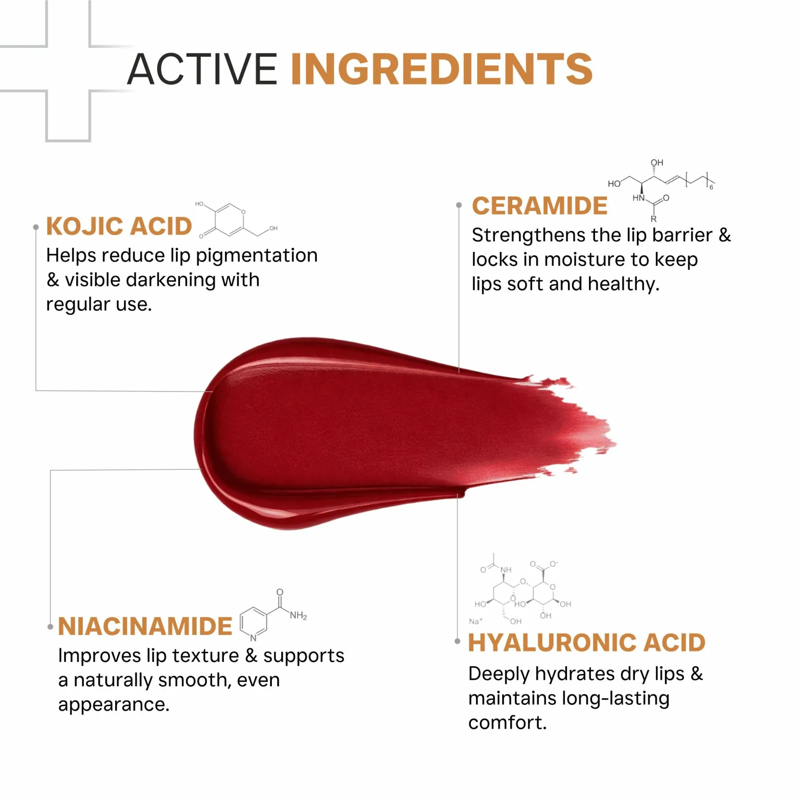 Dermatouch Kojic Acid Ceramide SPF 50 PA+++ Lip Balm for Dry & Discolored Lips