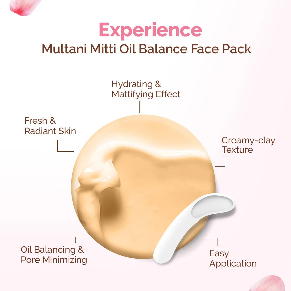 Mamaearth Multani Mitti Oil Balance Face Pack Controls Oil, Minimizes Pores & Gives Radiant Skin