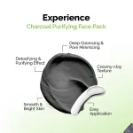 Mamaearth Charcoal Purifying Face Pack Detoxifies, Deep Cleanses, Minimizes Pores & Brightens Skin view 4
