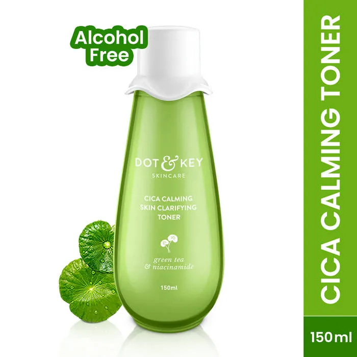Dot & Key Cica Calming Skin Clarifying Toner With Niacinamide & Green Tea, Acne & Oil Control