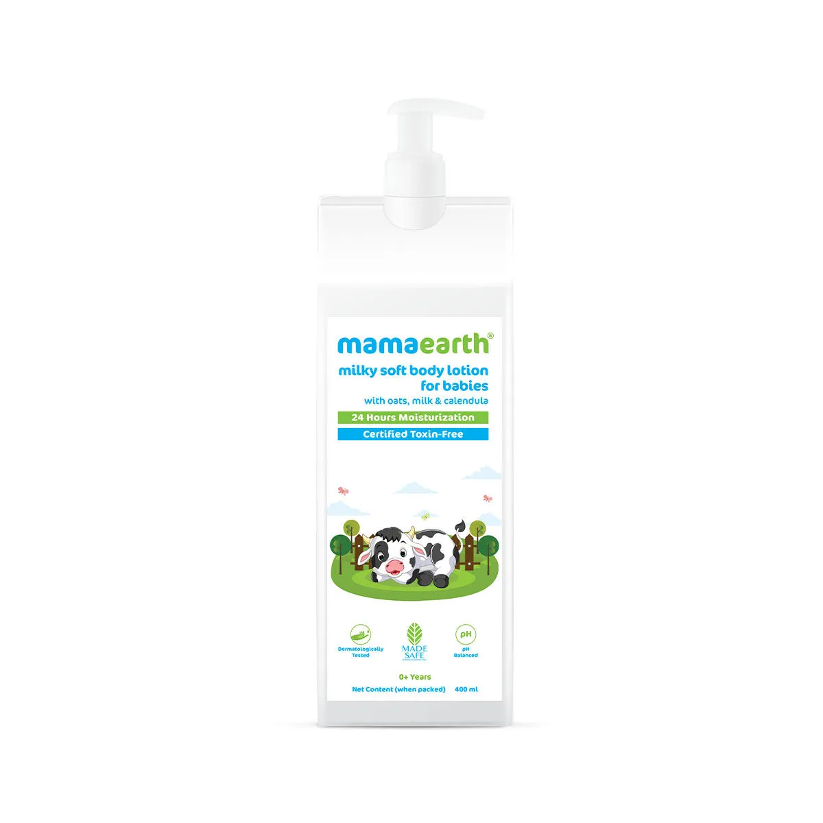 Mamaearth Milky Soft Body Lotion For Babies With Oats- Milk & Calendula