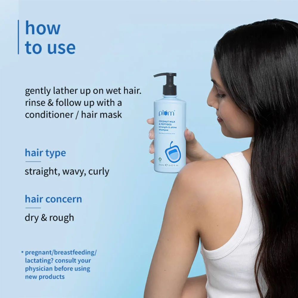 Plum Coconut Milk & Peptides Strength And Shine Shampoo
