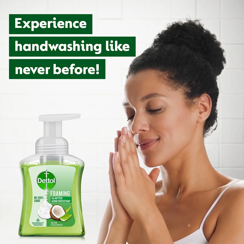 Dettol Aloe Coconut Foaming Handwash Pump