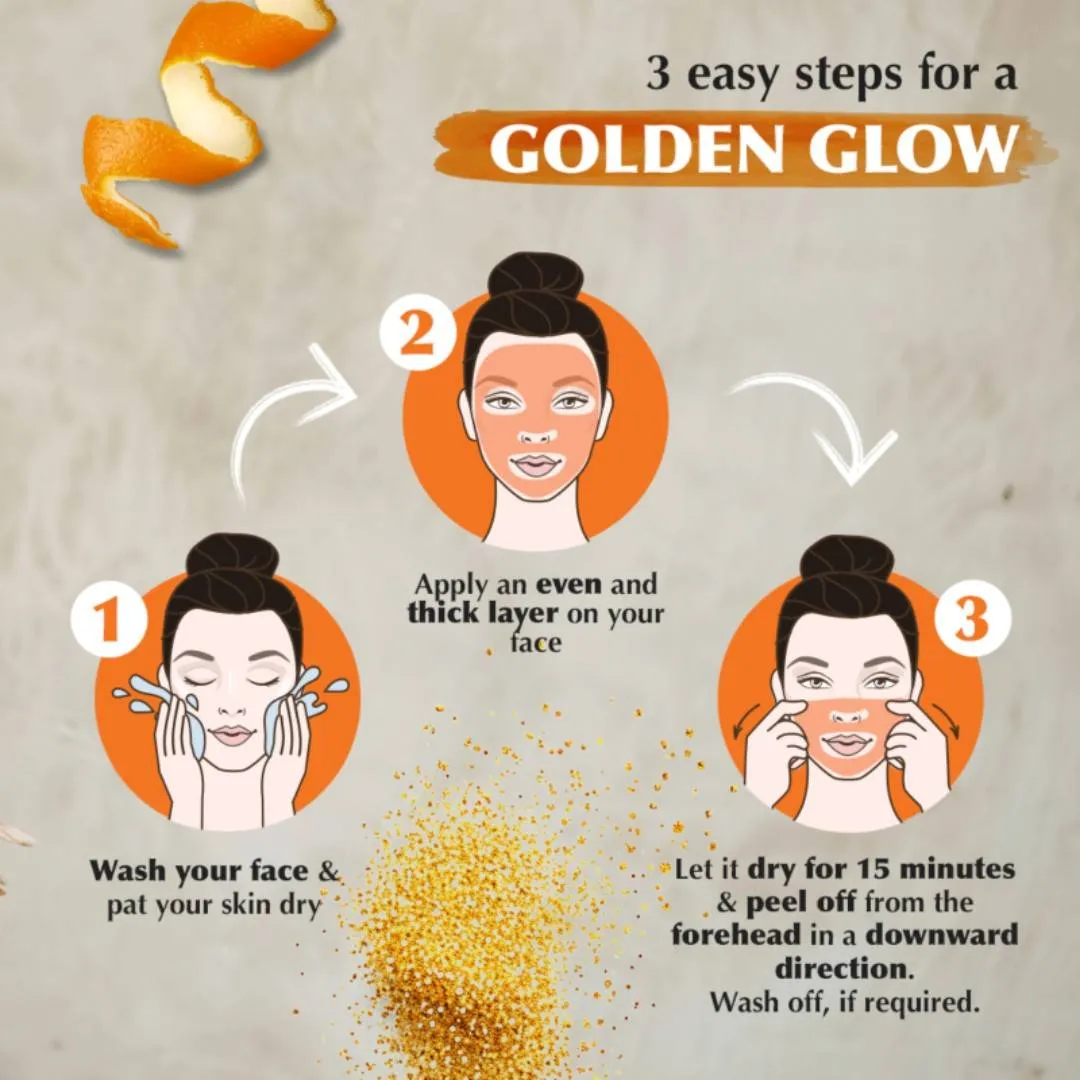 Everyuth Naturals Advanced Golden Glow Peel Off Mask for Instant Glow Skin