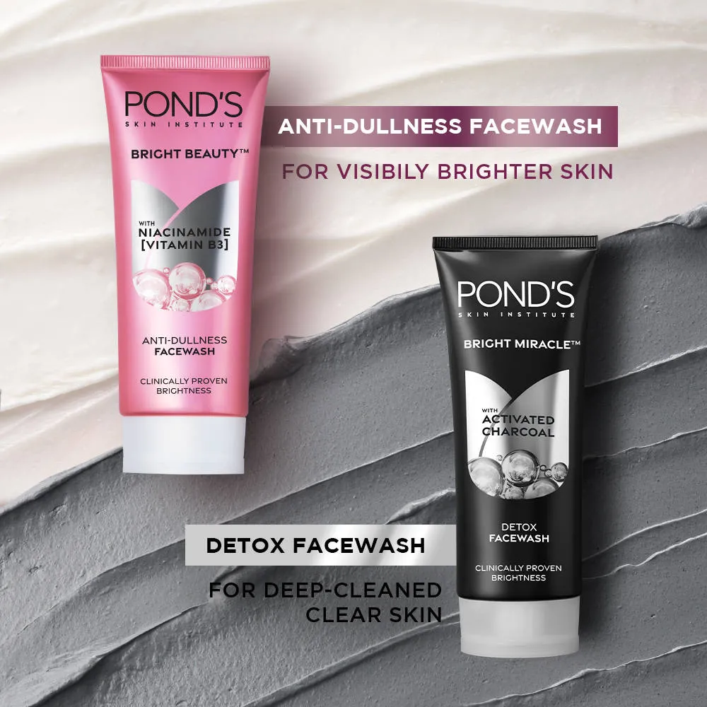 Pond's Ponds Pure Detox Anti-Pollution Purity Face Wash With Activated Charcoal