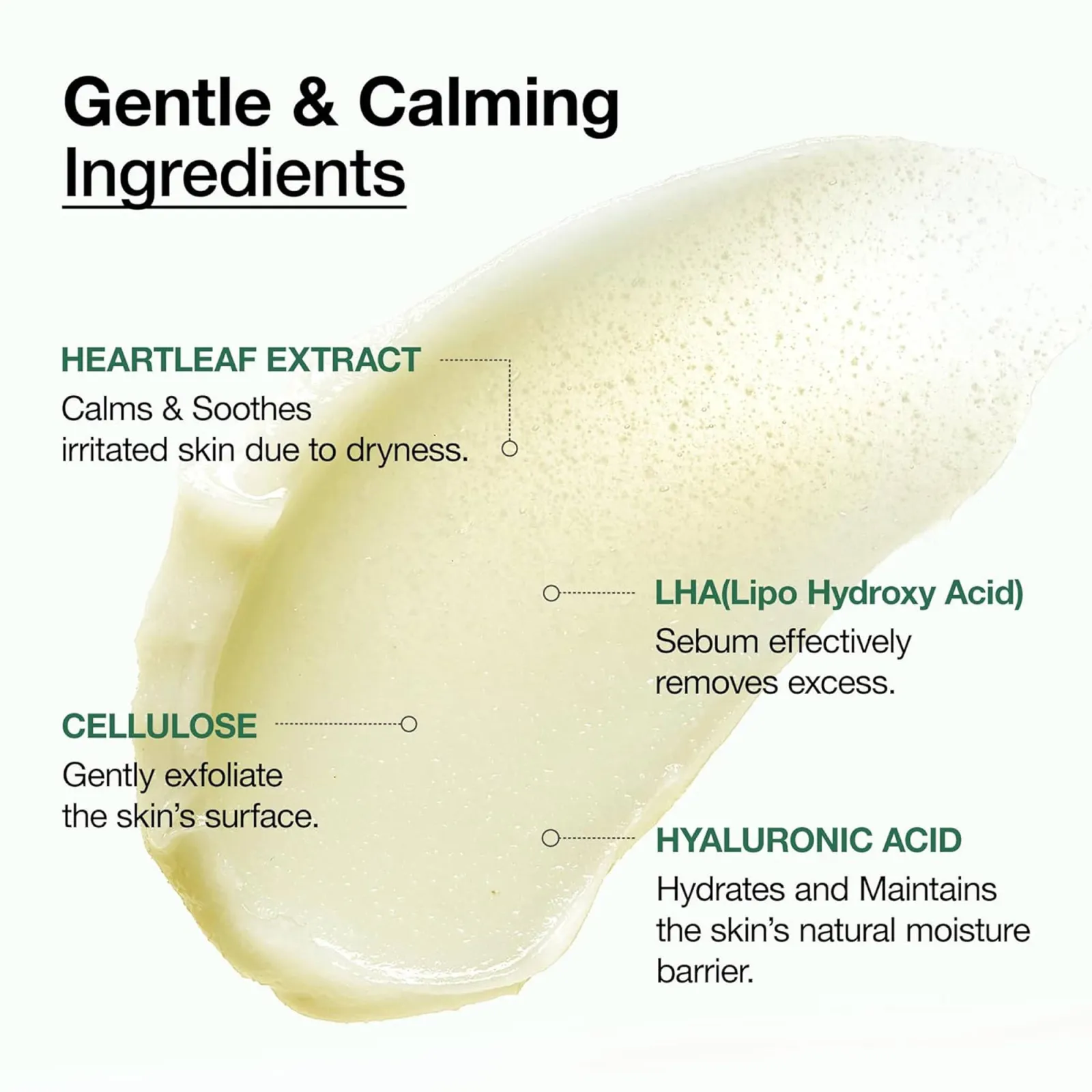Anua Heartleaf Lha Moisture Peeling Gel with Hyaluronic Acid, Hydrating Exfoliator for Glass Skin