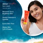 Aqualogica Detan+ Smoothie Face Wash with Glycolic Acid & Cherry Tomato for Tan removal view 4