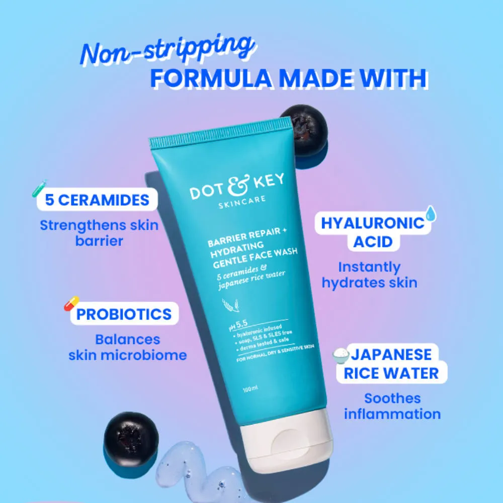 Dot & Key Barrier Repair Hydrating Gentle Face Wash - Pack of 2