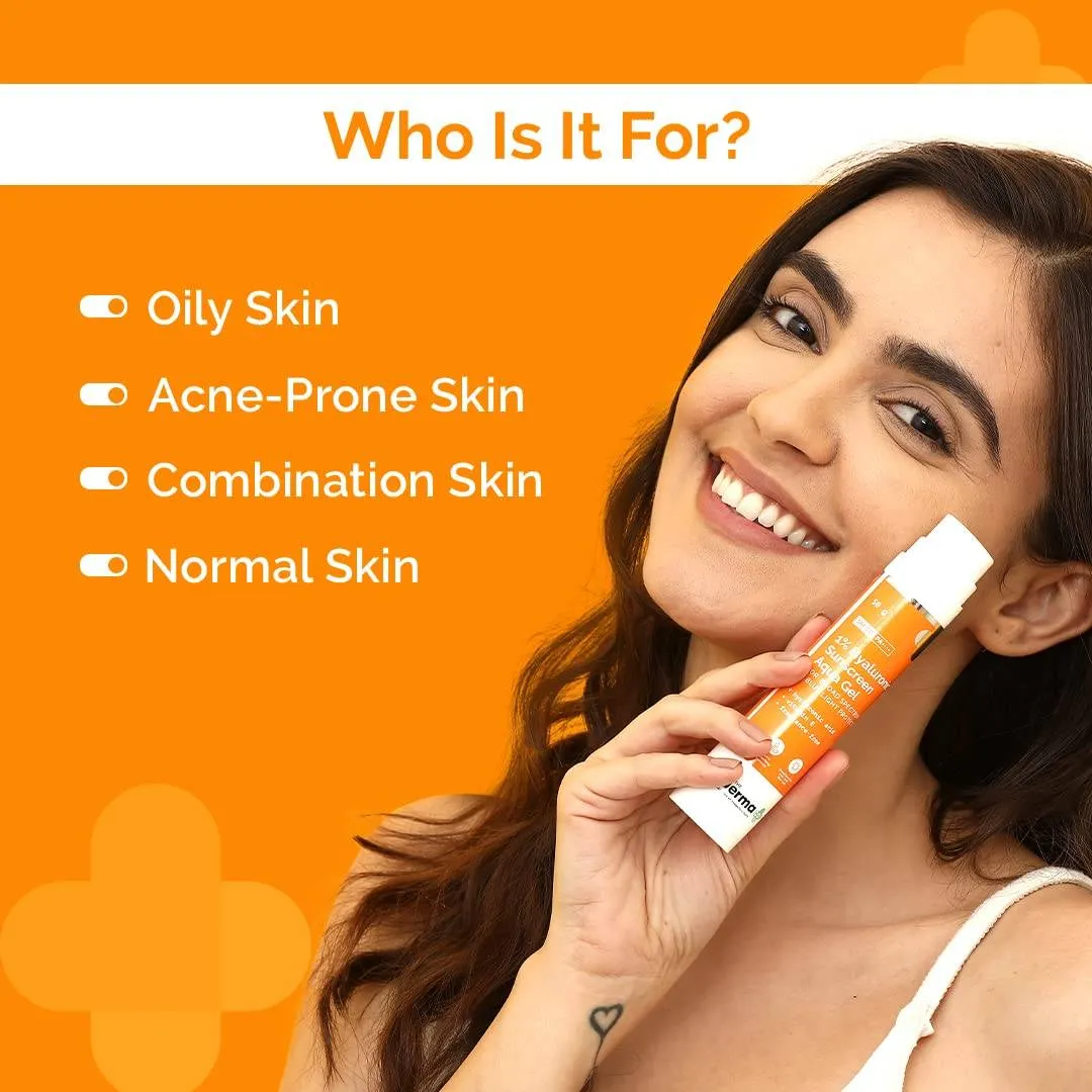 The Derma Co Vitamin C Lip Balm & Hyaluronic Sunscreen SPF 50 PA+++ Combo Brightening & Hydration
