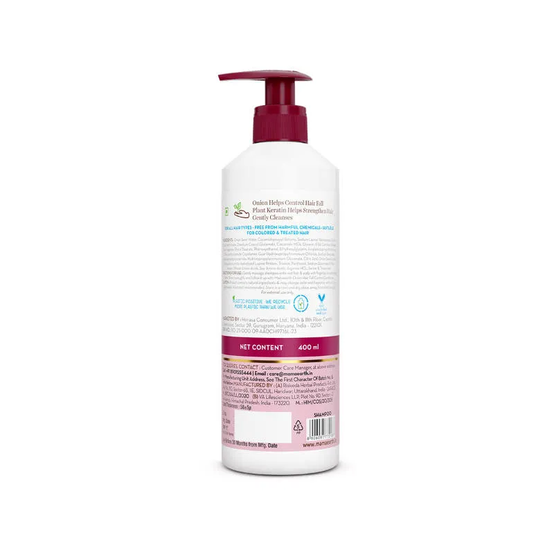 Mamaearth Onion Shampoo For Hair Growth & Hair Fall Control With Onion & Plant Keratin