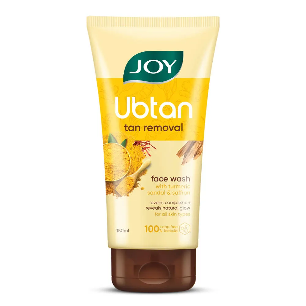 Joy De Tan Ubtan Face Wash With Turmeric Sandal & Saffron Removes Tan, Dirt & Blemishes For a Naturally Glowing Skin