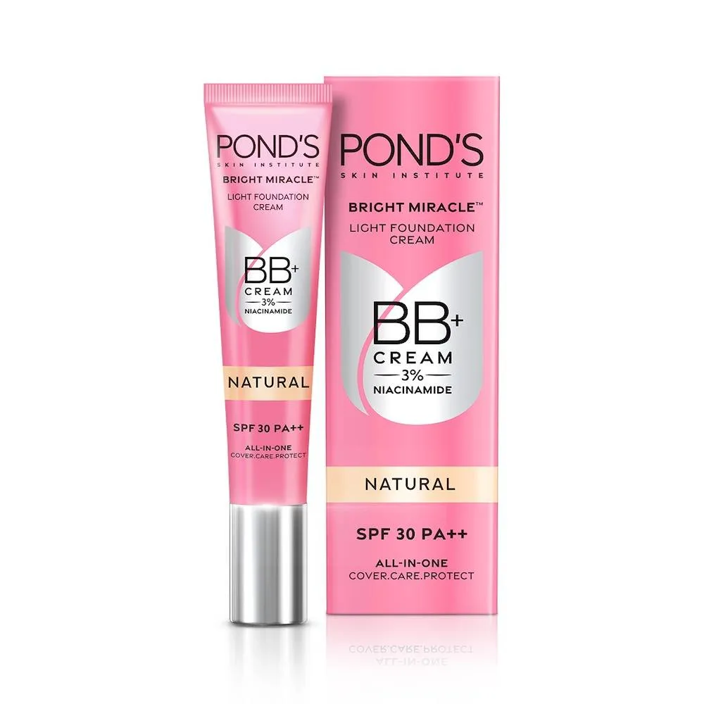 Pond's Ponds Bb+ Cream Instant Spot Coverage + Light Make-up Glow Natural