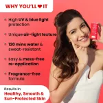 Dot & Key Strawberry Dew Sunscreen Stick In-Vivo Tested SPF 50+ PA++++, Makeup Friendly view 4