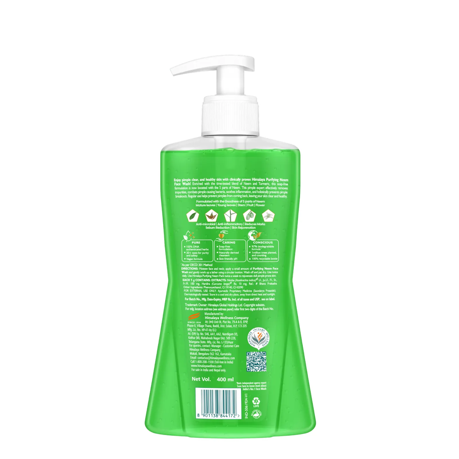 Himalaya Purifying Neem Face Wash - Pack of 2