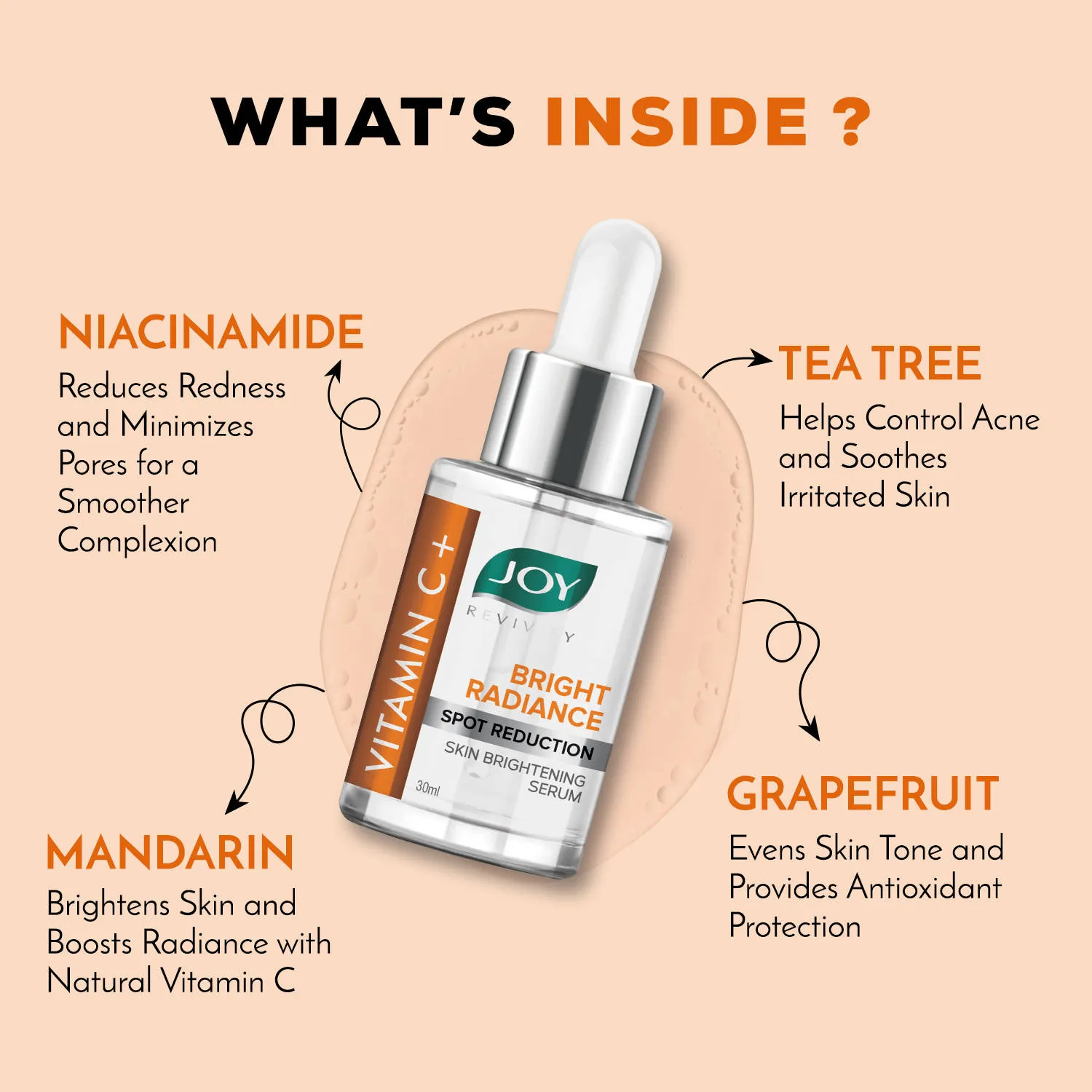 Joy Revivify Vitamin C Brightening Skin Toner & Radiance Face Serum Combo