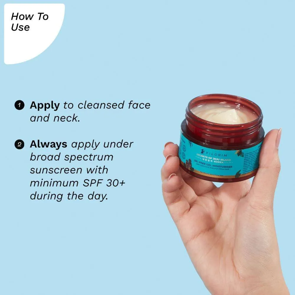 Pilgrim Oil-Free Gel Moisturiser With Hyaluronic Acid For Acne - Pack Of 2