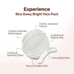 Mamaearth Rice Dewy Bright Face Pack Glass Skin Glow with Rice Water & Niacinamide view 4