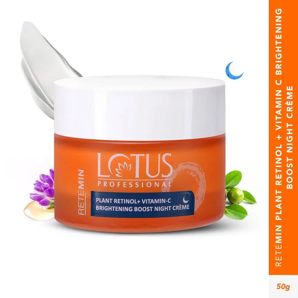 Lotus Herbals Lotus Professional Retemin Plant Retinol & Vitamin C Brightening Boost Night Cream