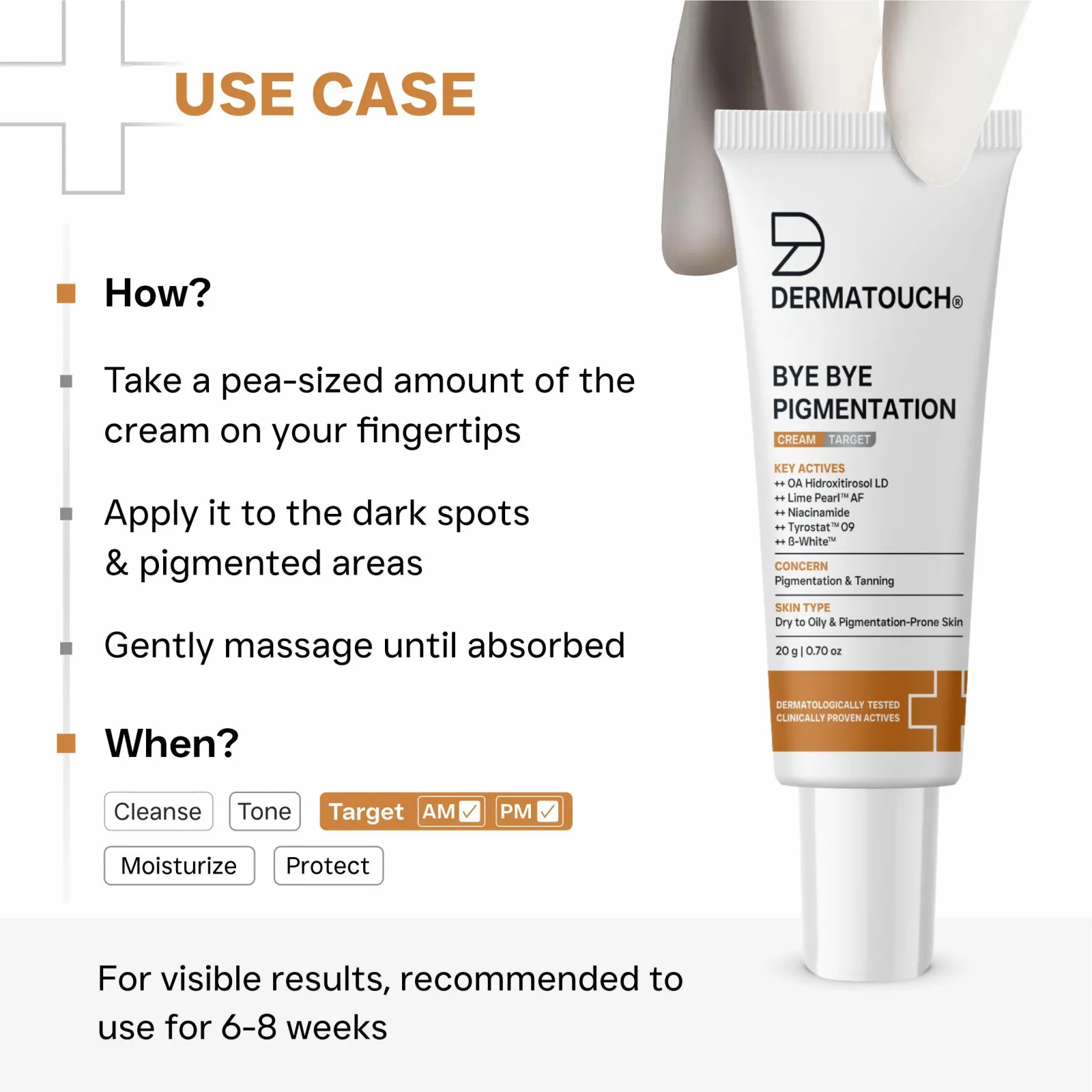 Dermatouch Bye Bye Pigmentation Cream for Pigmentation & Tanning