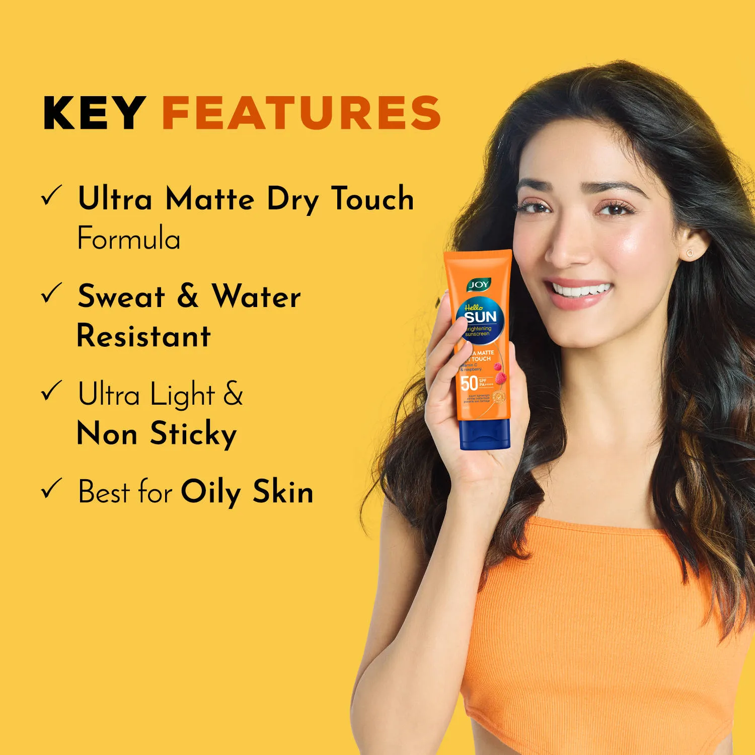 Joy Mattifying SPF 50 PA++++ Sunscreen For Oily Skin - Ultra Light & Sweat Resistant