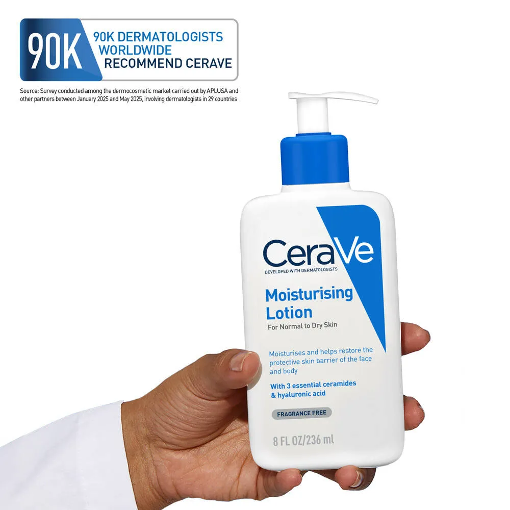 CeraVe Moisturizing Body Lotion for Normal to Dry skin with Ceramides, Dermatologist recommended