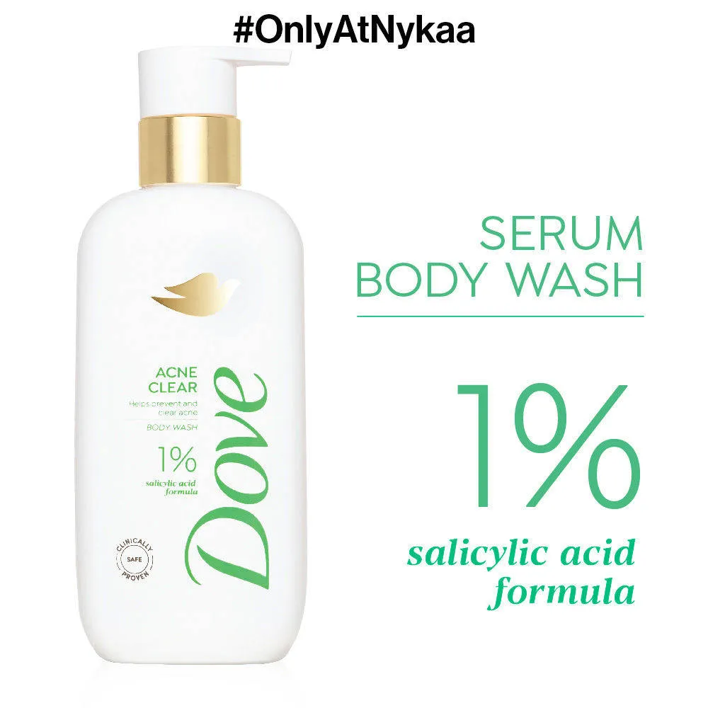 Dove Acne Clear + Exfoliate Away Serum Body Wash Combo