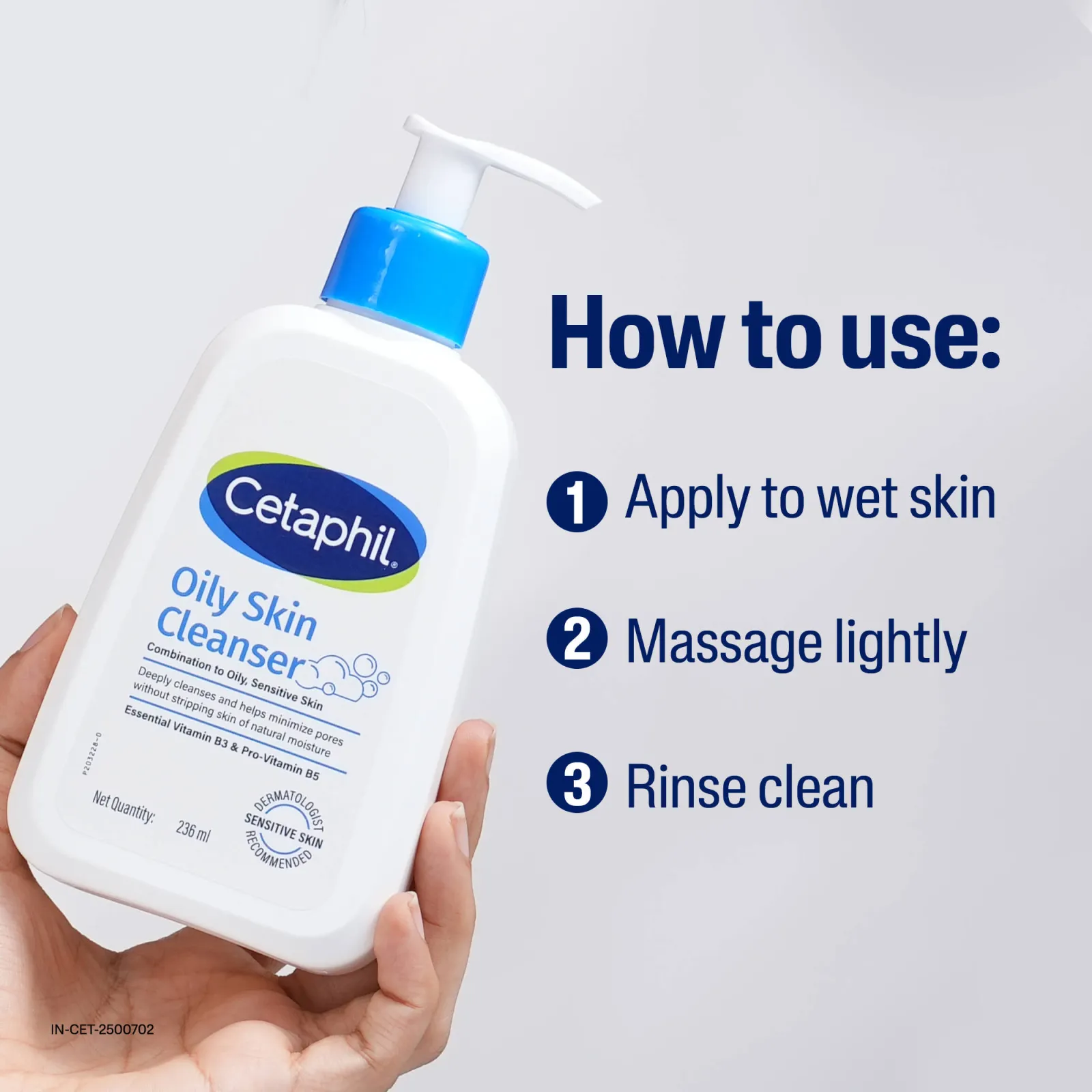 Cetaphil Oily Skin Cleanser - Cleanses & Removes Excess Oil For Combination, Oily Skin
