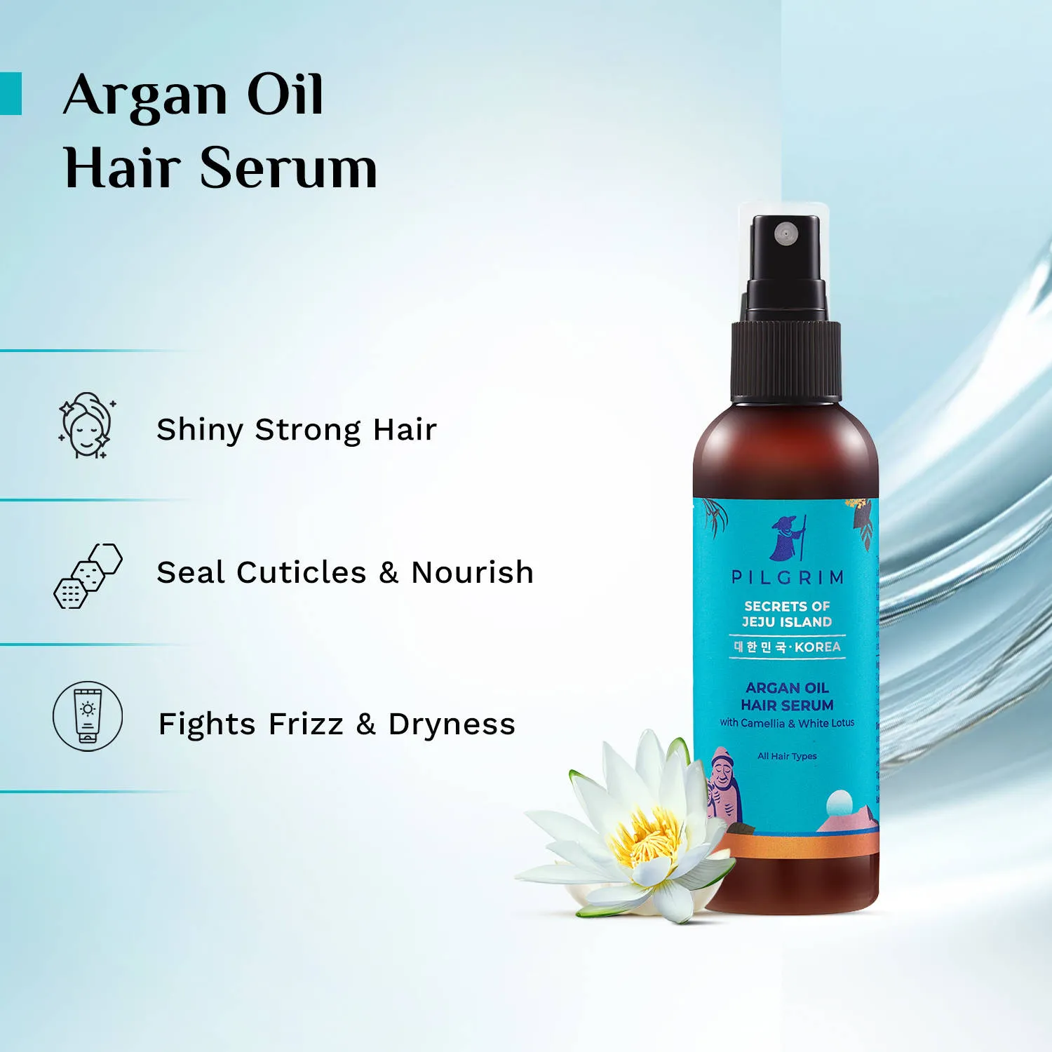 Pilgrim Anti-Hairfall Sulphate-Free Shampoo + Argan Oil Mask & Serum Combo - Controls Hair Fall