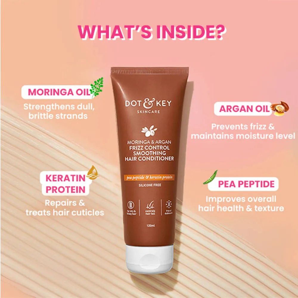 Dot & Key Argan Oil & Keratin Hair Fall Control Shampoo+Conditioner Duo