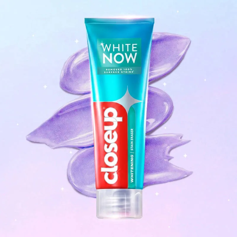 Close Up Closeup White Now Stain Eraser Toothpaste