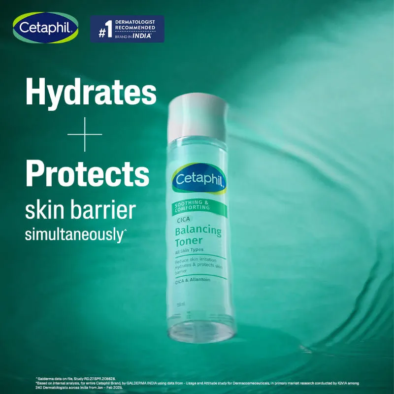 Cetaphil Soothing & Comforting CICA Balancing Toner with Allantoin Soothes Skin