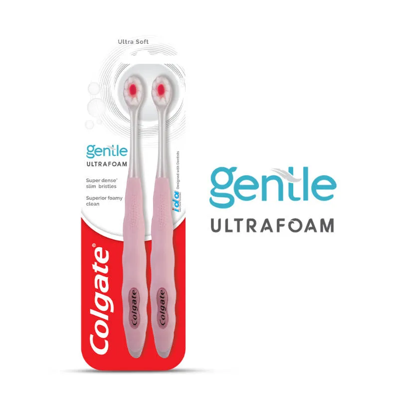 Colgate Gentle UltraFoam Ultra Soft Bristles Toothbrush Soft Bristles for Superior Clean