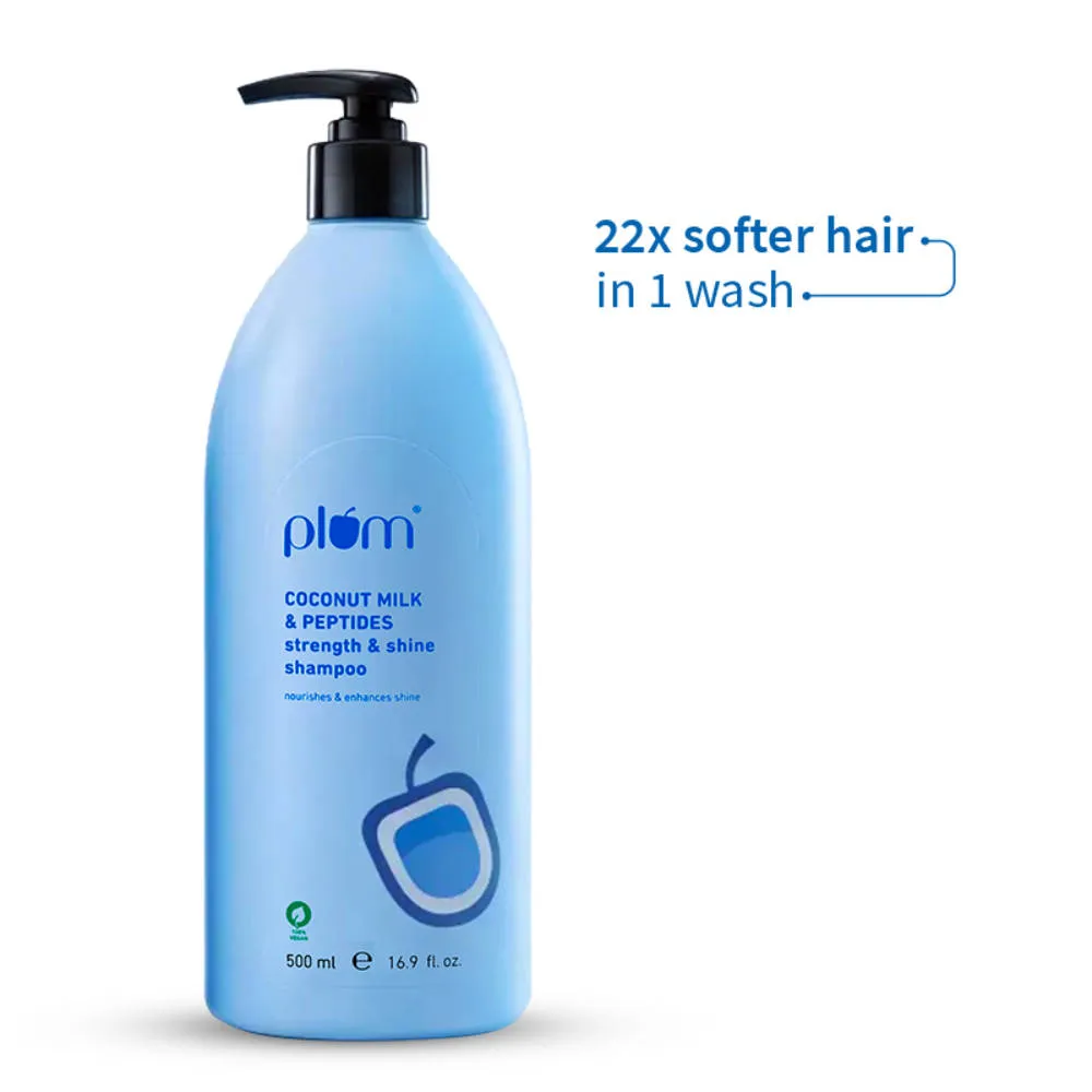 Plum Coconut Milk & Peptides Strength And Shine Shampoo