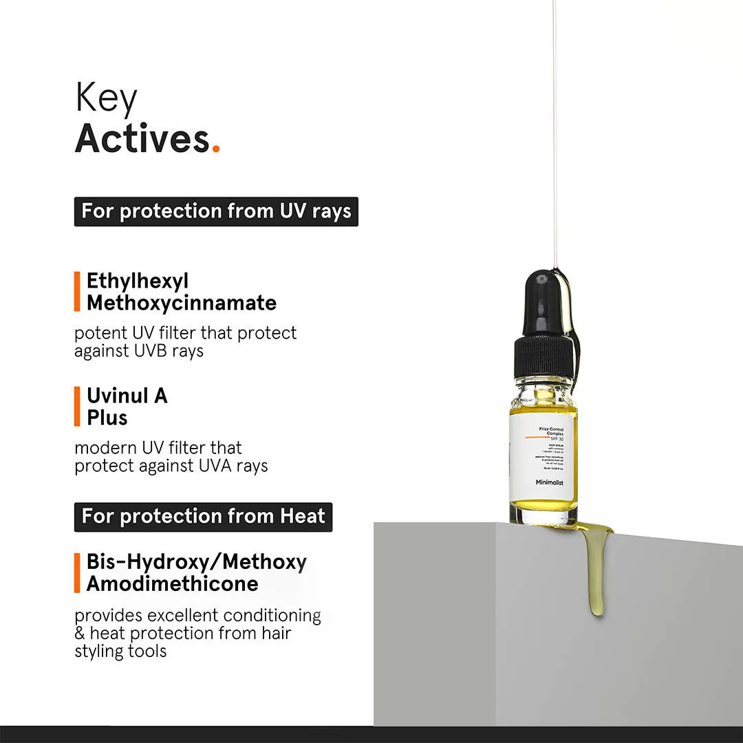 Minimalist Frizz Control Complex SPF 30 Hair Serum