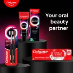 Colgate Visible White O2, Teeth Whitening Toothpaste - Peppermint Sparkle view 8