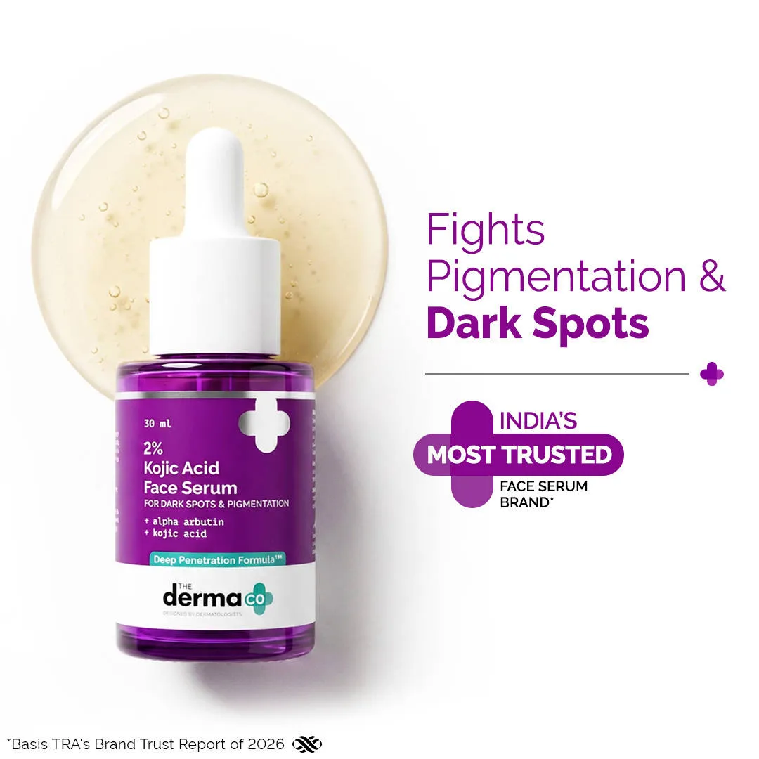 The Derma Co 2% Kojic Acid Face Serum for Dark spots reduction, Pigmentation & Blemishes