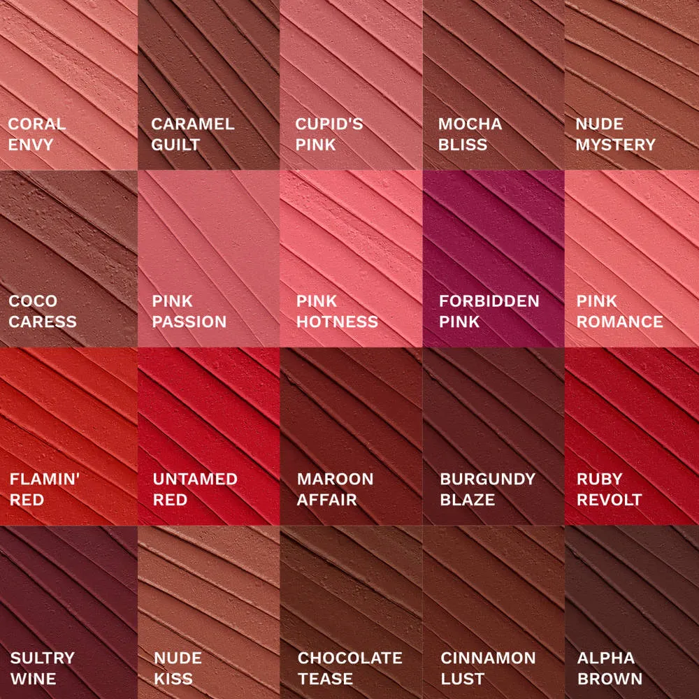 Pilgrim Matte Me Up Velvet Matte Bullet Lipstick Soft, Transferproof & Smudgeproof