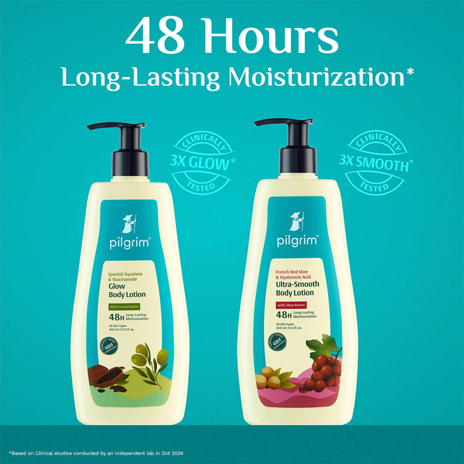 Pilgrim French Red Vine & Hyaluronic Acid Ultra-Smooth Body Lotion