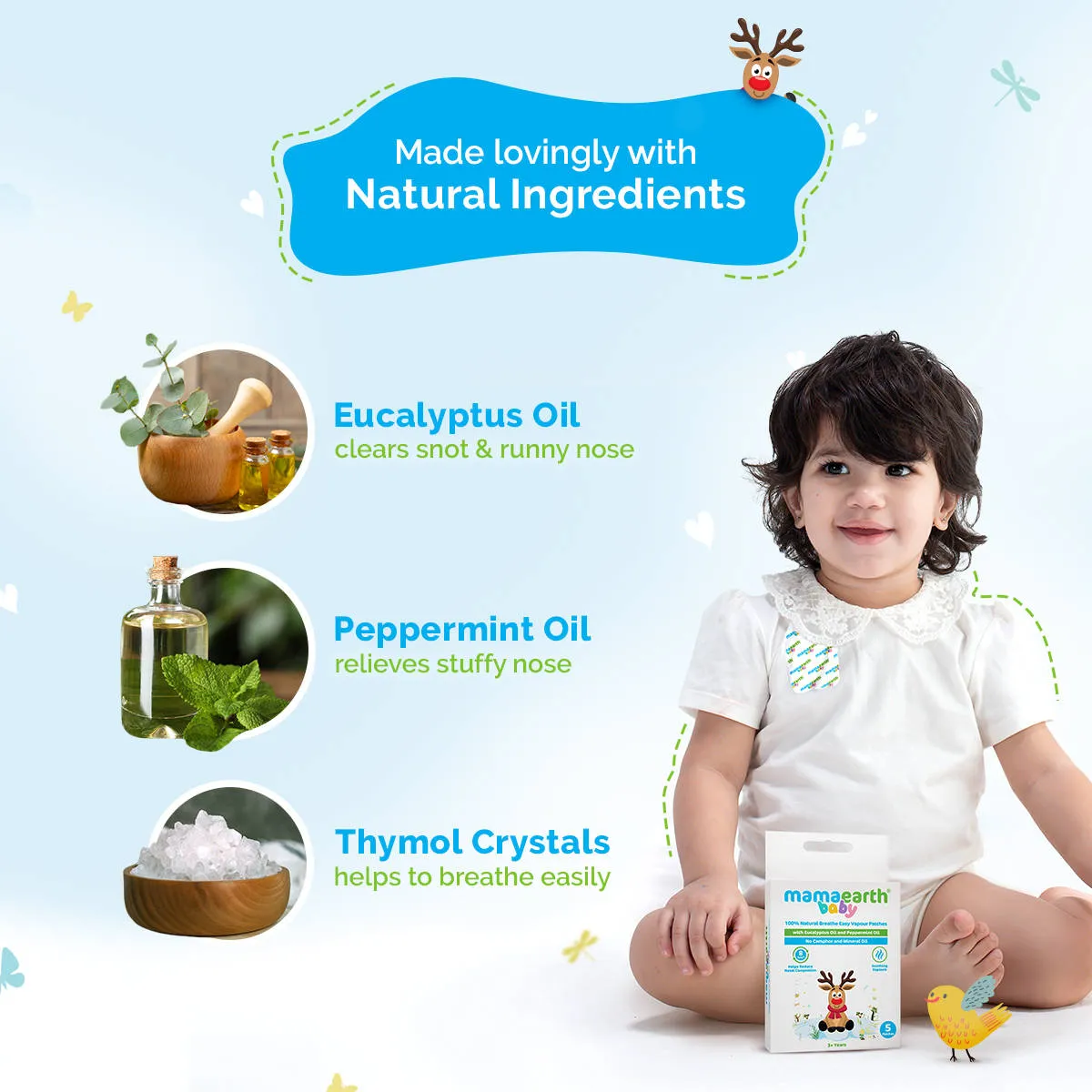 Mamaearth Baby 100% Natural Breathe Easy Vapour Patches