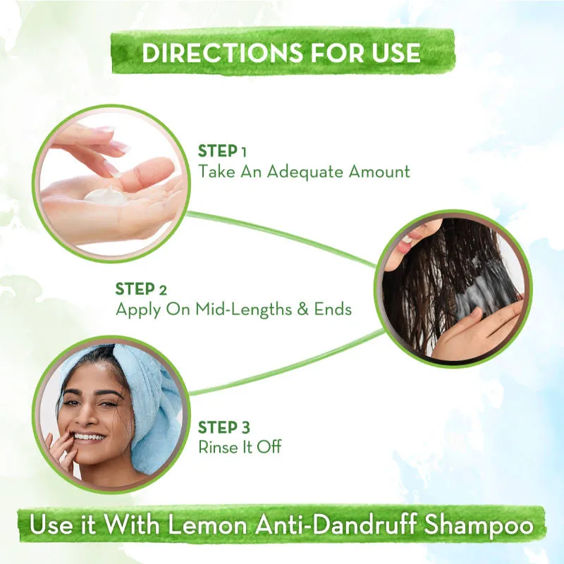 Mamaearth Lemon Anti Dandruff Conditioner With Lemon & Ginger For Soft & Smooth Hair
