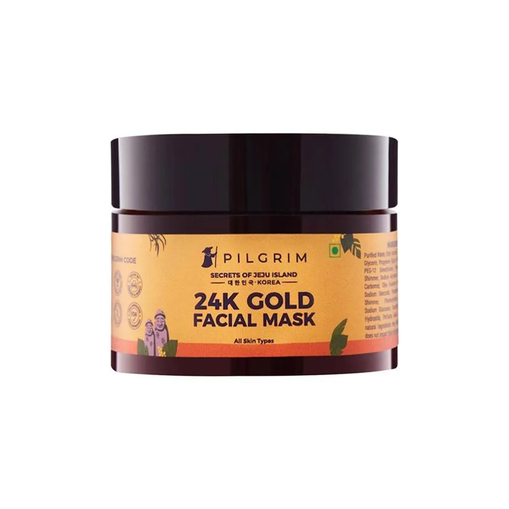 Pilgrim 24K Gold Facial Mask For Glowing & Radiant Skin Depigmentation - Pack Of 2