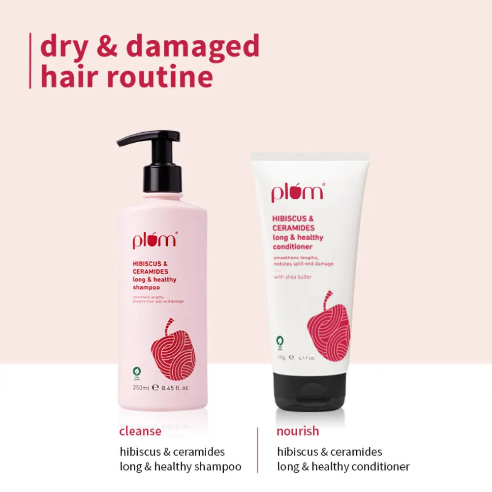 Plum Hibsicus & Ceramides Shampoo and Conditioner Duo Combo