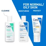 CeraVe Facewash & AM Moisturizing Lotion with SPF 30 Combo - Morning Routine for Oily Skin view 2